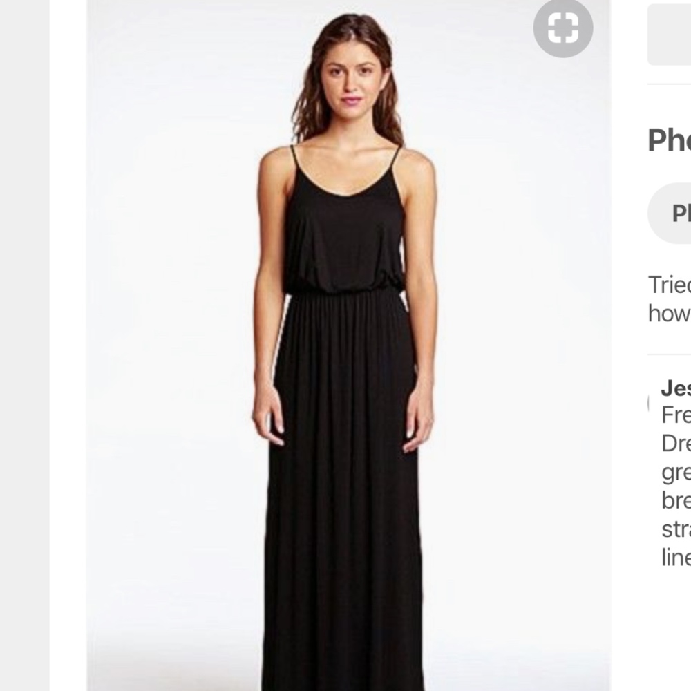 Black maxi dress, Nordstrom